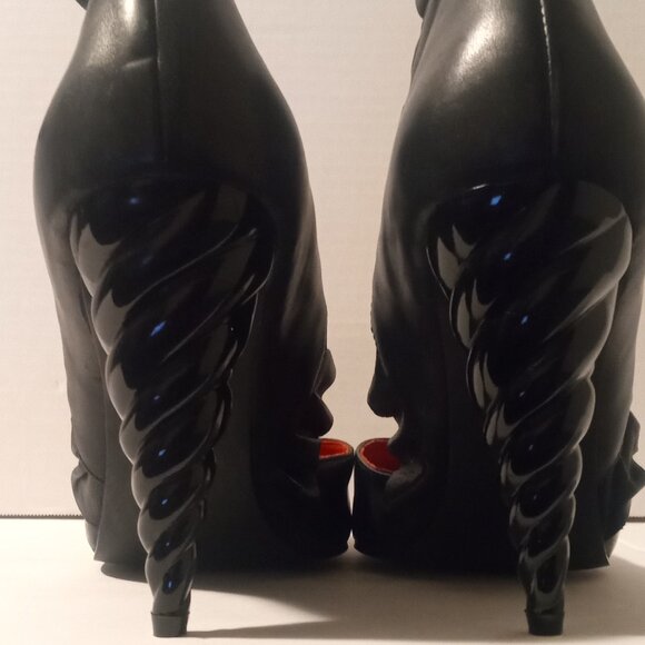 Jeffrey Campbell Havana Ruffle Leather Heels - Picture 1 of 3